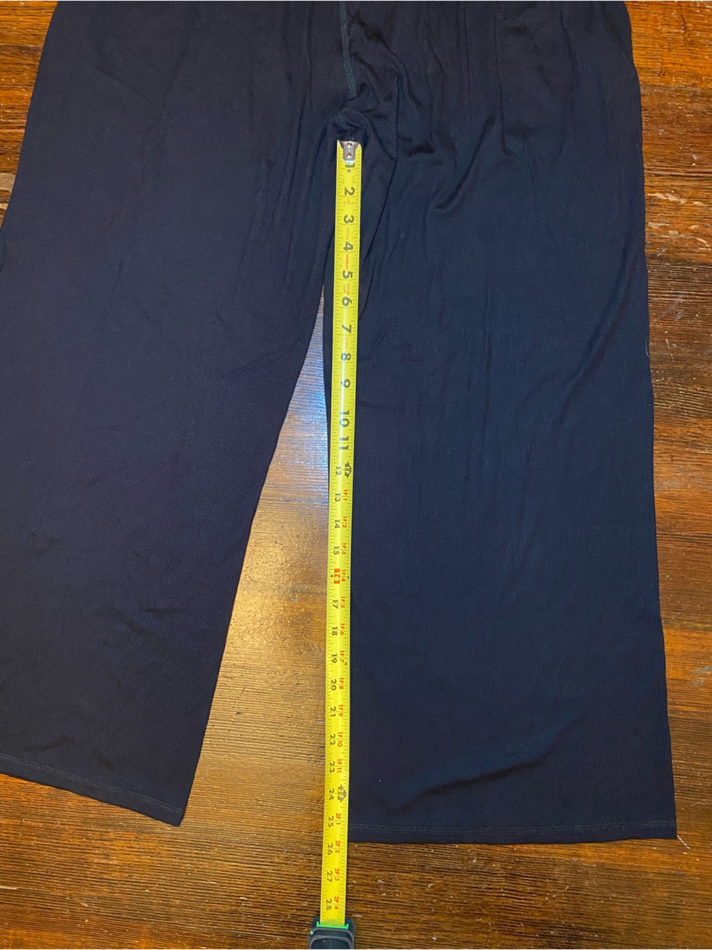 EUC IMBODHI Hana Jumpsuit Black Wide-Leg Ribbed Modal Natural Fiber - Picture 6 of 7
